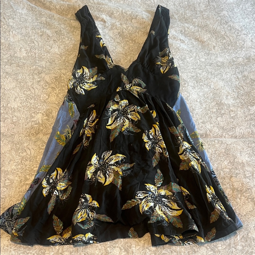 Free people Black floral dress
